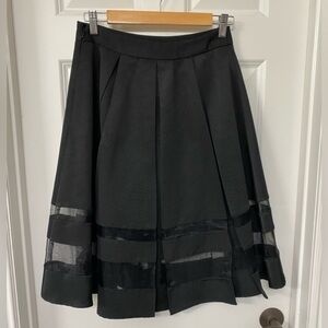 Black A line skirt Express
